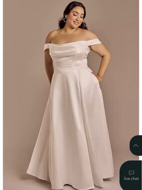 long satin evening dress Open-Back Long Satin Prom Dress with Knot